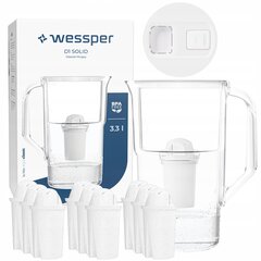 Wessper D1 SOLID FutureFlow filterkannu 3.3l + 10x aquaclassic filter hind ja info | Filterkannud ja filtrid | kaup24.ee