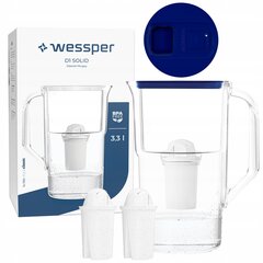 Wessper D1 SOLID FutureFlow filterkannu 3.3l + 3x aquaclassic filter hind ja info | Filterkannud ja filtrid | kaup24.ee