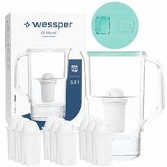 Wessper D1 SOLID FutureFlow filterkannu 3.3l + 10x aquaclassic filter hind ja info | Filterkannud ja filtrid | kaup24.ee