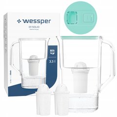 Wessper D1 SOLID FutureFlow фильтр-кувшин 3,3 л + 3x фильтр aquaclassic цена и информация | Фильтры для воды | kaup24.ee