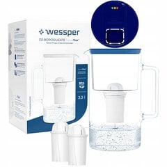 Wessper FutureFlow Aquaclassic klaasist filtrikannu + 3x filtrikassett hind ja info | Filterkannud ja filtrid | kaup24.ee