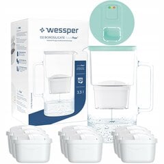 Wessper Aquamax 3.3l filtrikann - LED loendur + 10x veefilter hind ja info | Filterkannud ja filtrid | kaup24.ee