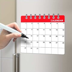 Magnettahvel-kalender White, valge hind ja info | Kirjatarbed | kaup24.ee