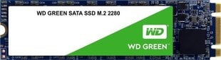 WD Green SSD 480GB M.2 2280 SATA III цена и информация | Внутренние жёсткие диски (HDD, SSD, Hybrid) | kaup24.ee