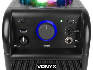 Караоке-гарнитура Vonyx SBS50B черного цвета со светодиодными световыми эффектами цена и информация | Музыкальные центры | kaup24.ee