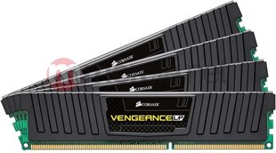 Corsair Vengeance LP Black DDR3-1600 CL10 32 ГБ (CML32GX3M4A1600C10) цена и информация | Оперативная память (RAM) | kaup24.ee