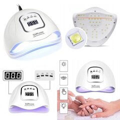 Гибридная УФ светодиодная лампа для ногтей 80Вт SUN X5 MAX цена и информация | Аппараты для маникюра и педикюра | kaup24.ee