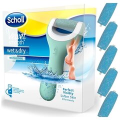 Jalahoolduse komplekt Scholl Velvet Smooth Wet&amp;Dry hind ja info | Maniküüri, pediküüri tarvikud | kaup24.ee