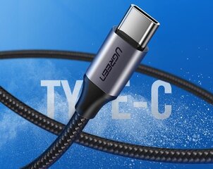 Кабель Ugreen US288 USB-C, QC3.0, алюминиевый штекер, 0,5 м, чернить цена и информация | Кабели и провода | kaup24.ee
