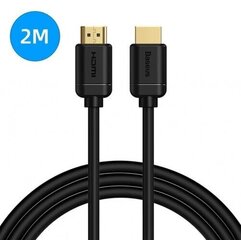 Кабель Baseus HDMI 2.0 4K 60 Гц 3D HDR 18 Гбит/с, 2 м 60576-uniw цена и информация | Кабели и провода | kaup24.ee