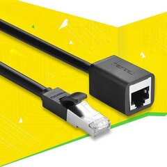 Удлинитель сетевого кабеля Ugreen NW112 Cat 6, FTP, RJ45, 5 м, черный цена и информация | Кабели и провода | kaup24.ee