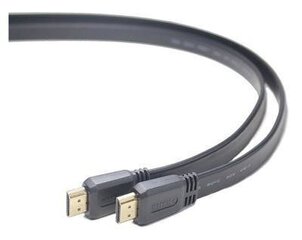 Gembird - HDMI-HDMI v1.4 3D TV High Speed ​​Ethernet 1,8 м плоский кабель (позолоченные концы) цена и информация | Кабели и провода | kaup24.ee