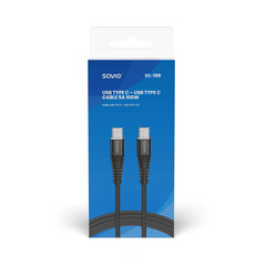 Savio CL-159, USB-C, 1 м цена и информация | Кабели и провода | kaup24.ee