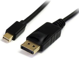 Mini DisplayPort-DisplayPort Kaabel Startech MDP2DPMM6 (1,8 m) Must hind ja info | Kaablid ja juhtmed | kaup24.ee