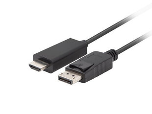 Кабель DisplayPort на HDMI Lanberg CA-DPHD-11CC-0030-BK 3 m цена и информация | Кабели и провода | kaup24.ee