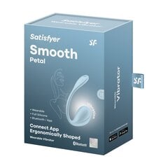 Вибратор Satisfyer Smooth Petal Connect App, голубой цена и информация | Вибраторы | kaup24.ee