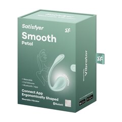 Вибратор Satisfyer Smooth Petal Connect App, светло-зеленый цена и информация | Вибраторы | kaup24.ee