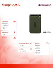 Transcend TS2TSJ25M3G цена и информация | Transcend Компьютерная техника | kaup24.ee