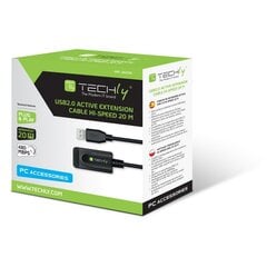 Techly USB-A M/F, 20 m hind ja info | Kaablid ja juhtmed | kaup24.ee