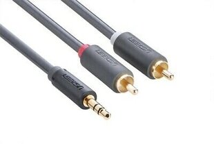 UGREEN 2 x RCA -kaabel, 3,5 mm, 2 m, must, AV102 hind ja info | Kaablid ja juhtmed | kaup24.ee