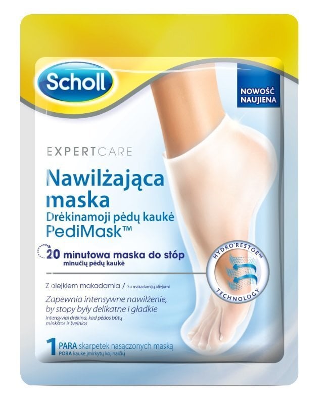 Niisutav jalamask Scholl Expert Care 1 paar цена и информация | Kehakreemid, losjoonid | kaup24.ee