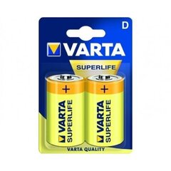 Батарейки Varta Superlife D, 2 шт. цена и информация | Батарейки | kaup24.ee