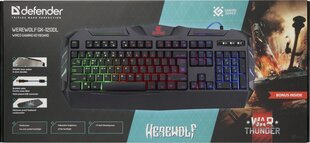 Defender Werewolf GK-120DL цена и информация | Клавиатура с игровой мышью 3GO COMBODRILEW2 USB ES | kaup24.ee