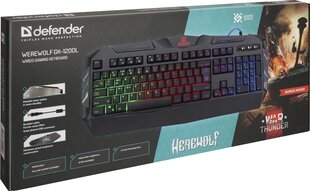 Defender Werewolf GK-120DL цена и информация | Клавиатура с игровой мышью 3GO COMBODRILEW2 USB ES | kaup24.ee