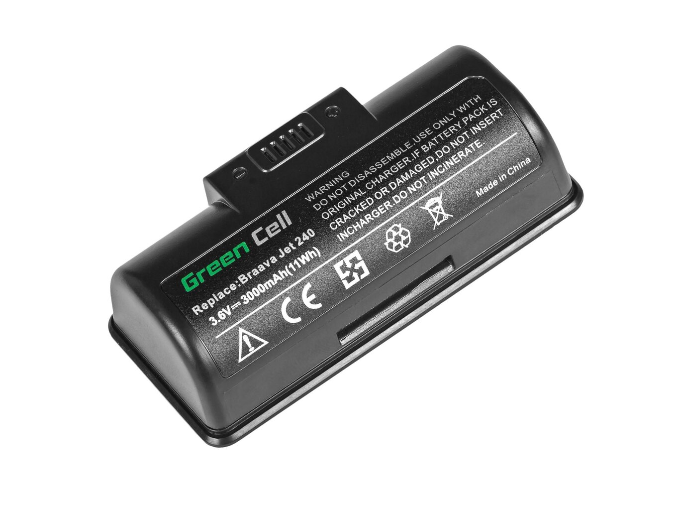 Green Cell Battery for iRobot Braava Jet 240 BC674 4446040 3.6V 3Ah hind ja info | Tolmuimejate akud | kaup24.ee