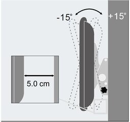 Seinakinnitus Techly TV LED/LCD 40-65", 60 kg, must цена и информация | Кронштейны и крепления для телевизоров | kaup24.ee