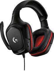 Logitech G332 Black Red  цена и информация | Наушники | kaup24.ee