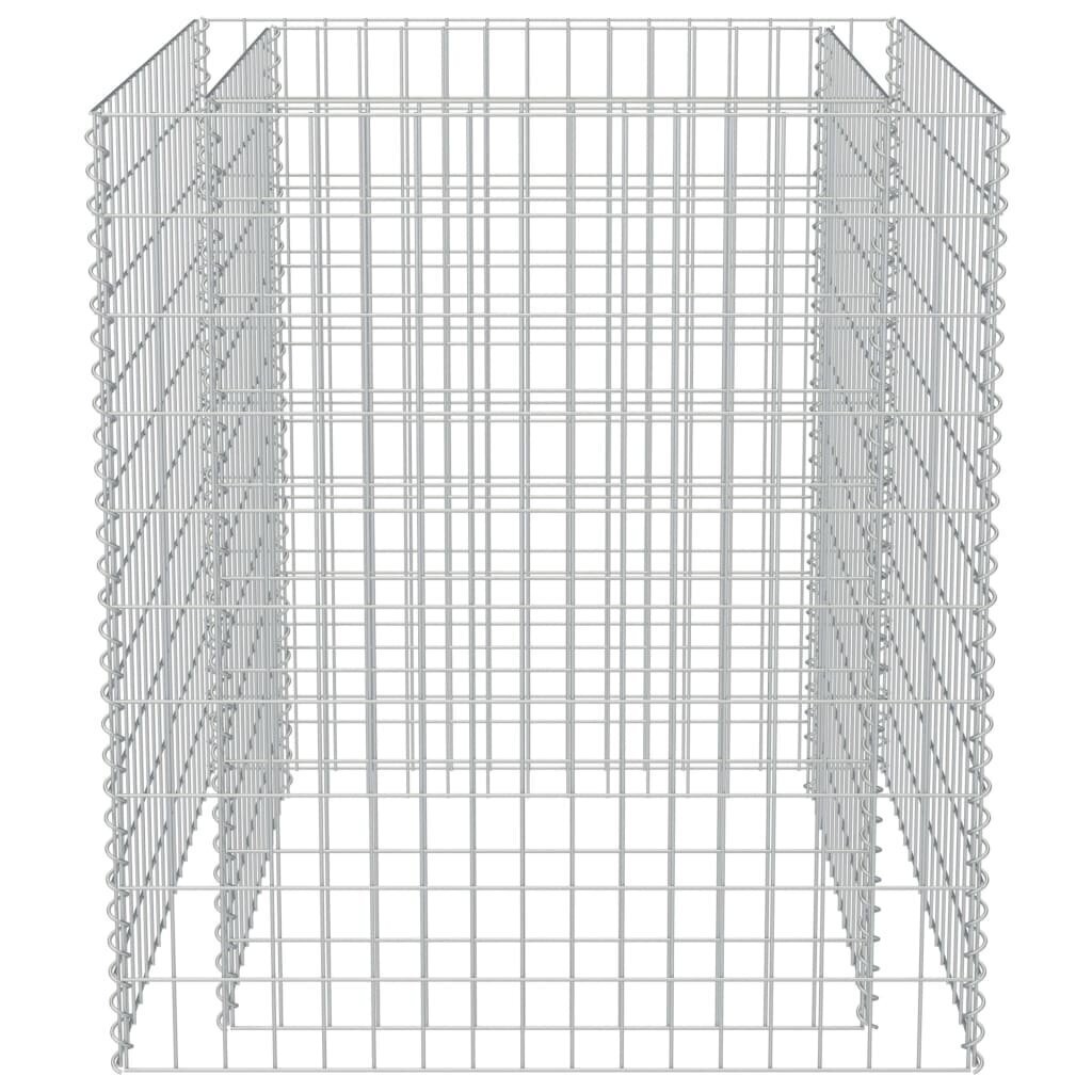 gabioon-taimelava, tsingitud teras, 90 x 90 x 100 cm hind ja info | Dekoratiivsed lillepotid | kaup24.ee