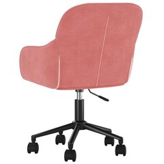 pööratav kontoritool, roosa, samet цена и информация | Офисные кресла | kaup24.ee