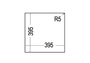 TEKA Раковина подвесная SQUARE 40.40 TG белая цена и информация | Раковины на кухню | kaup24.ee