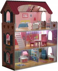 Puidust nukumaja Funfit Kids Cottage 3893, 70 cm цена и информация | Игрушки для девочек | kaup24.ee