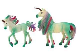 Mänguasi Unicorns Lean Toys, roheline, 2 tk hind ja info | Tüdrukute mänguasjad | kaup24.ee