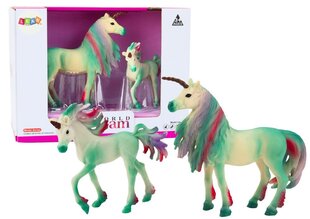 Mänguasi Unicorns Lean Toys, roheline, 2 tk hind ja info | Tüdrukute mänguasjad | kaup24.ee