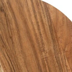 Вспомогательный стол Натуральный Чёрный древесина тика 50 x 50 x 40 cm цена и информация | Журнальные столики | kaup24.ee