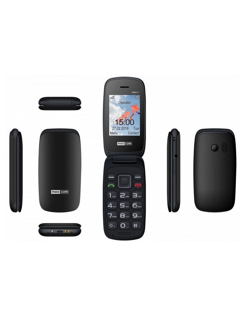 Maxcom Telefon MM 817, Must hind ja info | Telefonid | kaup24.ee