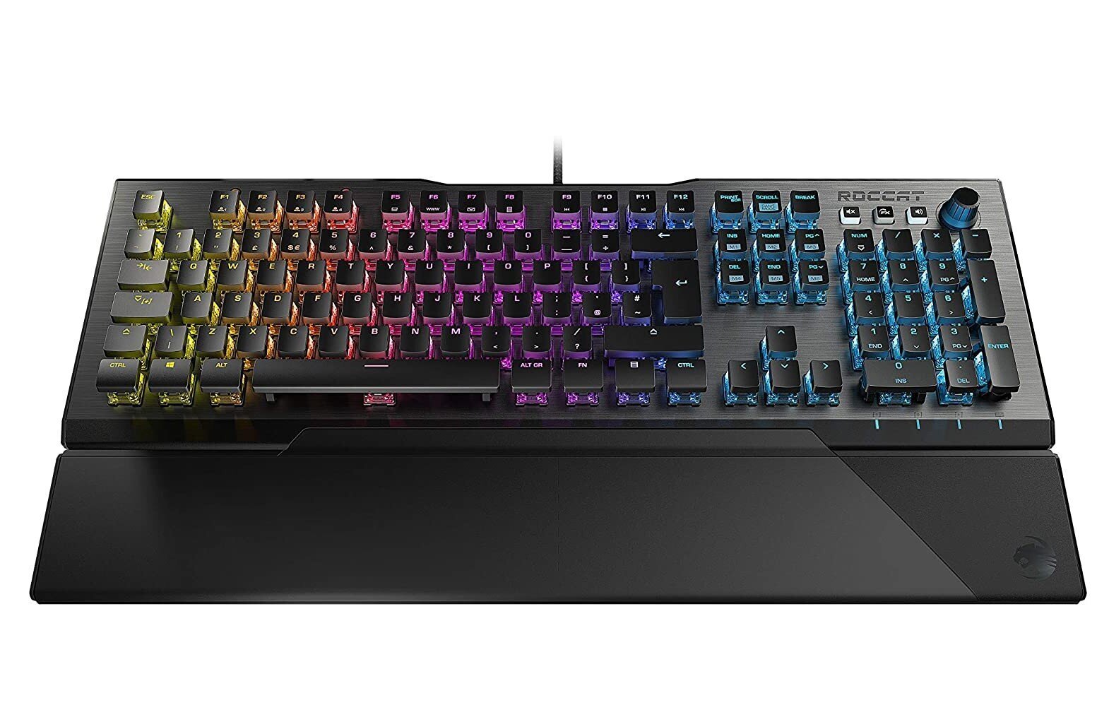 Juhtmega mänguri klaviatuur Roccat Vulcan 120 AIMO, ENG, must hind ja info | Klaviatuurid | kaup24.ee