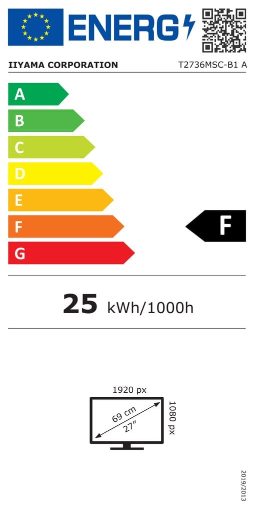 Iiyama ProliteT2736MSC-B1 hind ja info | Monitorid | kaup24.ee