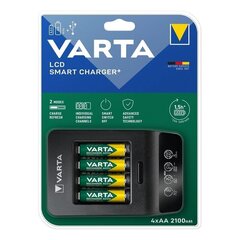 Varta LCD Smart 4xAA laadija 2100mAh 576841 hind ja info | Akulaadijad | kaup24.ee