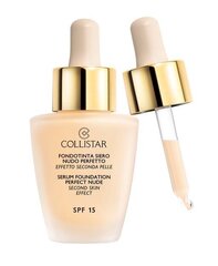 Жидкая основа Collistar Second Skin Effect SPF15 30 мл, 1 аворио цена и информация | Пудры, базы под макияж | kaup24.ee