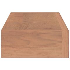 seinariiulid, 2 tk, 60x15x6 cm, tiikpuu цена и информация | Полки | kaup24.ee