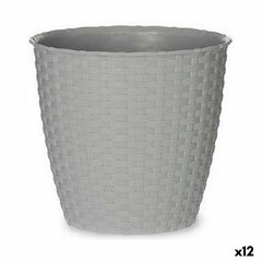 Lillepott Stefanplast Hall Plastmass 19 x 17,5 x 19 cm (12 Ühikut) hind ja info | Dekoratiivsed lillepotid | kaup24.ee