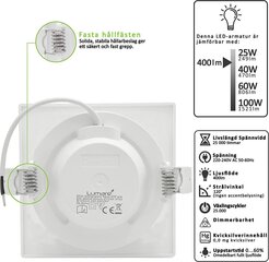 LED süvistatavad valgustid Lumare, 6tk, 6W, 230V, 400LM, valge hind ja info | Süvistatavad ja LED valgustid | kaup24.ee