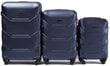 3-osaline kohvrite komplekt Wings 147-3, tumesinine цена и информация | Kohvrid, reisikotid | kaup24.ee