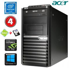 Acer Veriton M4610G MT G630 4GB 120SSD+500GB GT710 2GB DVD WIN10 hind ja info | Lauaarvutid | kaup24.ee