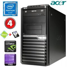 Acer Veriton M4610G MT G630 4GB 120SSD+500GB GT710 2GB DVD WIN10Pro hind ja info | Lauaarvutid | kaup24.ee