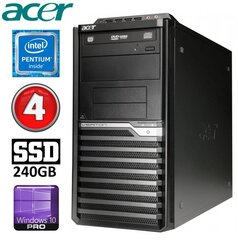 Acer Veriton M4610G MT G630 4GB 240SSD DVD WIN10Pro hind ja info | Lauaarvutid | kaup24.ee